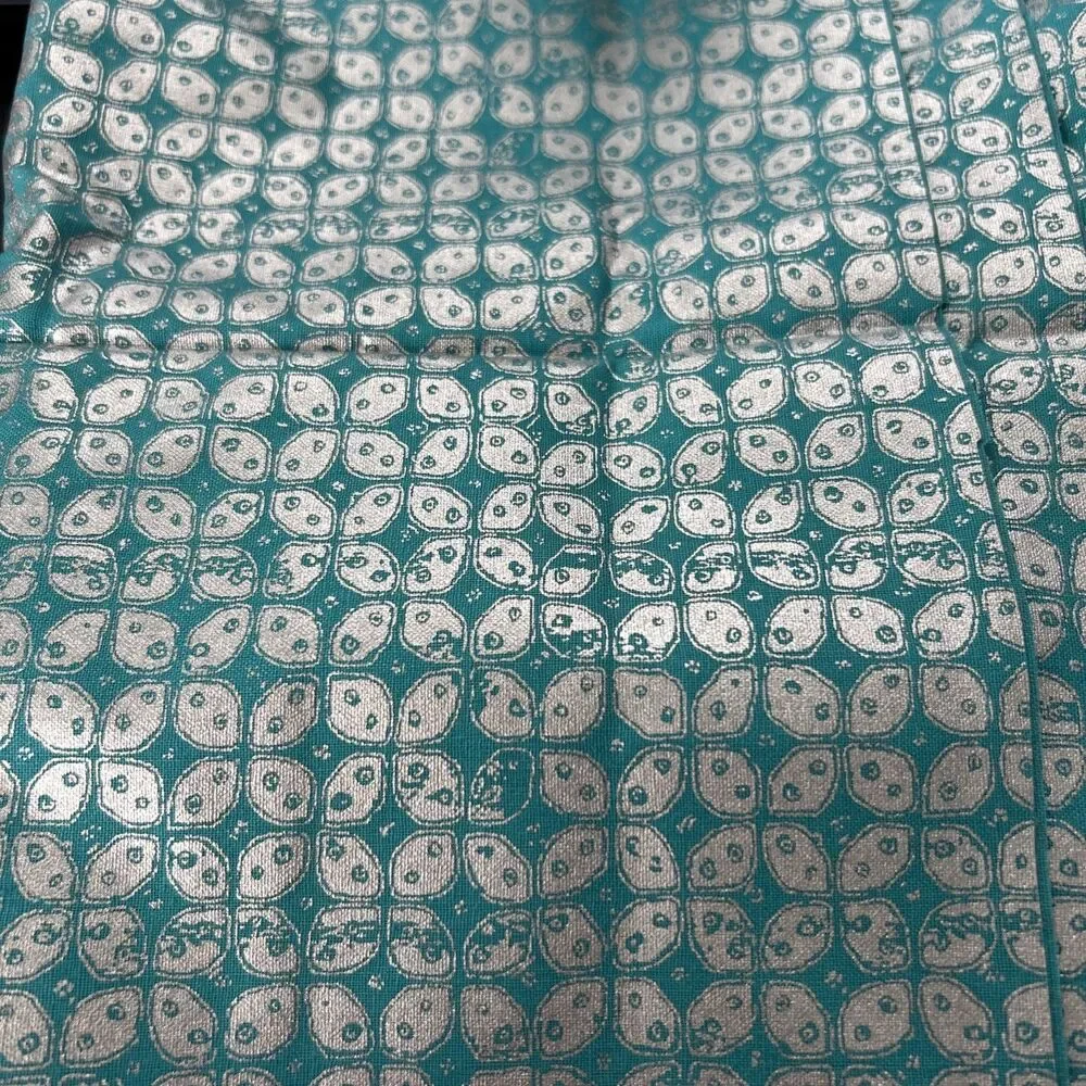 Shades Of Blue & Green Quilting Cotton Fabric Textile Art Lot 15 Pc